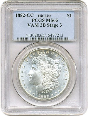 image for: Hit List VAM: 1882-CC $1 NGC MS65 (VAM 2B, Stage 3)