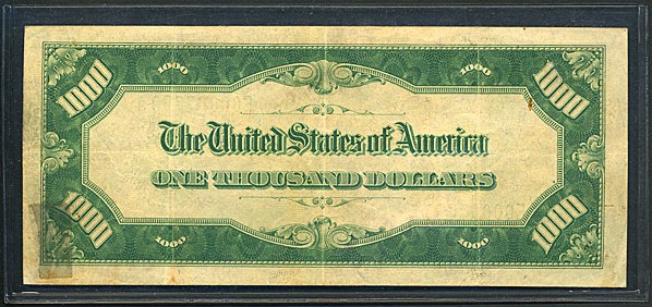 image for: Fr.2210E 1928 $1,000  Raw F-VF [E00007799A]