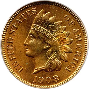 image for: 1908-S 1c PCGS MS64 RD