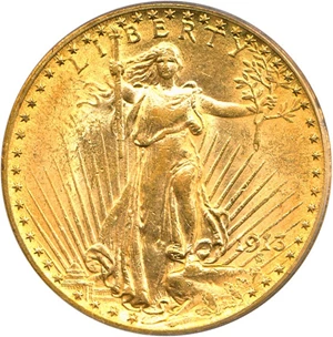 image for: 1913 $20 PCGS MS62