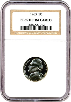 image for: 1963 5c NGC Proof 69 Ultra Cameo