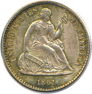 image for: 1861/0 H10c PCGS/CAC MS65