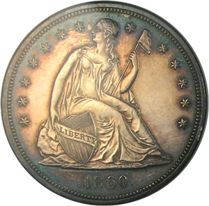 image for: 1860 $1 DGS Proof 60 (Cleaned)