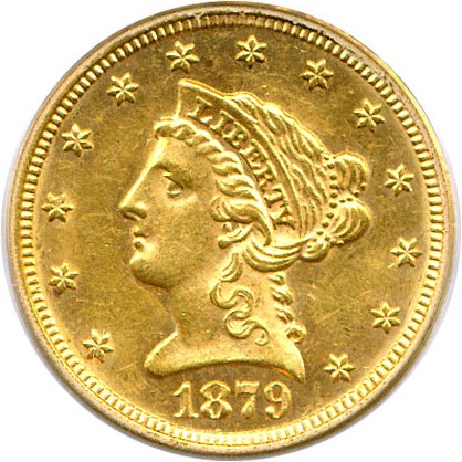 image for: 1879-S $2 1/2 PCGS MS61