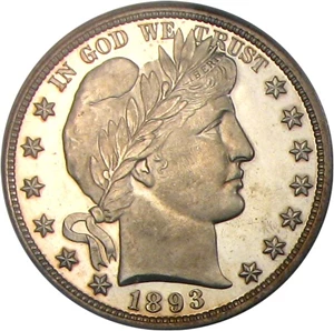 image for: 1893 50c PCGS/CAC Proof 66 Cameo