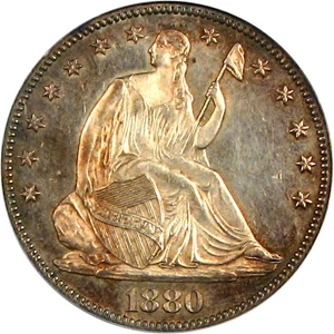 image for: 1880 50c PCGS MS62