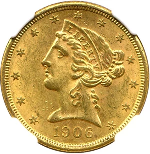 image for: 1906-S $5 NGC MS62