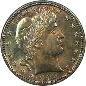 image for: 1905-S 25c NGC/CAC MS64 *Color*