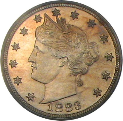 image for: 1883 With Cents 5c PCGS Proof 65 Cameo