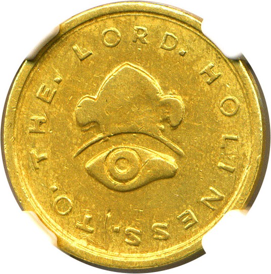 image for: Mormon 1849 $5 NGC AU55