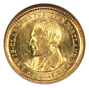 image for: 1904 Lewis & Clark G$1 NGC MS62