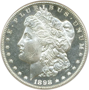 image for: 1898-S $1 PCGS MS64 DMPL
