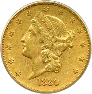 image for: 1880-S $20 PCGS XF45