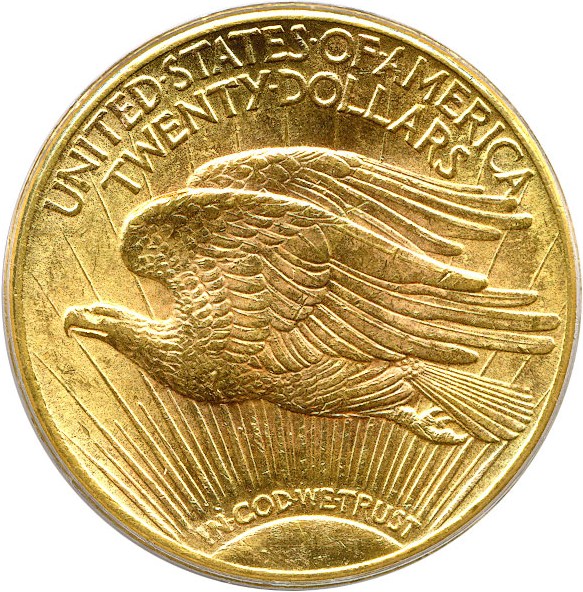 image for: 1925-D $20 PCGS MS64