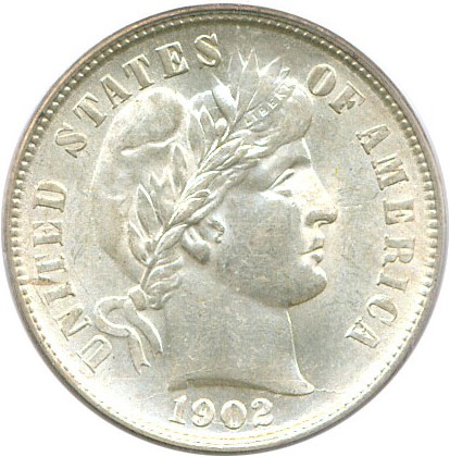 image for: 1902-S 10c PCGS MS63