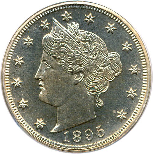 image for: 1895 5c PCGS/CAC Proof 65