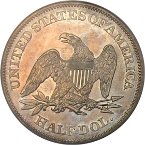 image for: 1864 50c PCGS/CAC Proof 63