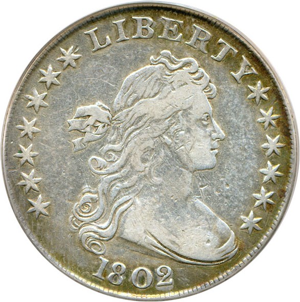 image for: 1802 $1 PCGS VF25  (Wide Date)