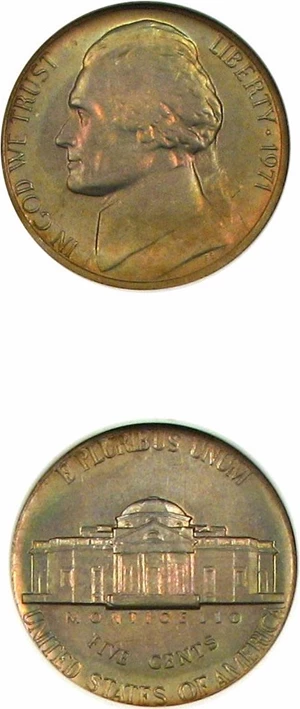 image for: 1971 5c NGC MS66 5FS *Color*