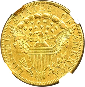 image for: 1797 Large Eagle $10 NGC AU53