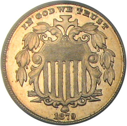 image for: 1879/8 5c PCGS Proof 65 Cameo