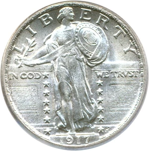 image for: 1917 Type 2 25c PCGS MS63 FH