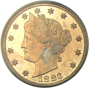 image for: 1883 No Cents 5c PCGS Proof 65