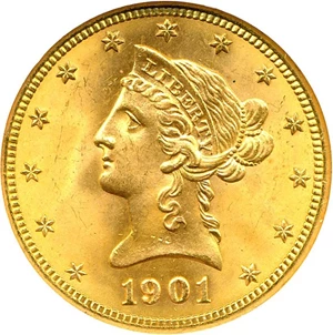 image for: 1901-S $10 NGC MS65