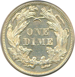 image for: 1875 10c PCGS Proof 64