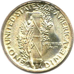 image for: 1918-S 10c PCGS MS65 FB OGH
