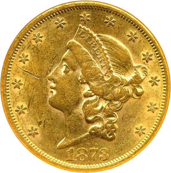 image for: 1873 $20 NGC AU55  (Closed 3)