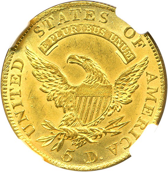 image for: 1810 $5 NGC MS63  (Large Date, Large 5)