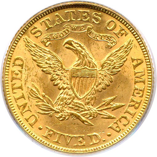 image for: 1891 $5 PCGS MS63