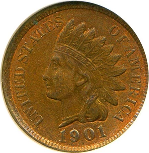 image for: 1901 1c NGC MS65 RB