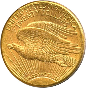 image for: 1926-D $20 PCGS MS62