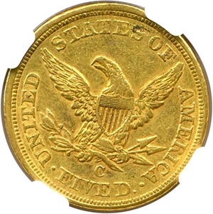 image for: 1856-C $5 NGC AU58