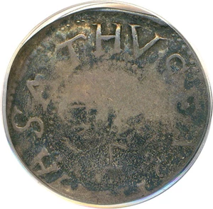 image for: 1652 Oak Tree Shilling PCGS VF20