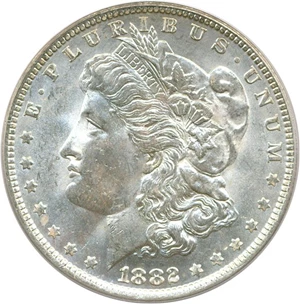 image for: Top 100 VAM: 1882-O $1 PCGS MS63 (VAM-4 O/S Recessed)