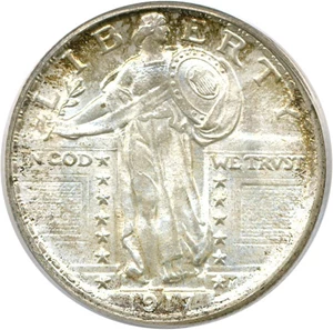 image for: 1917 Type 2 25c PCGS/CAC MS66 FH