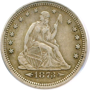image for: 1873-S Arrows 25c PCGS XF40