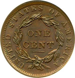 image for: 1837 1c NGC/CAC MS66 BN (Head of 1838)