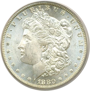 image for: 1880 $1 PCGS MS66