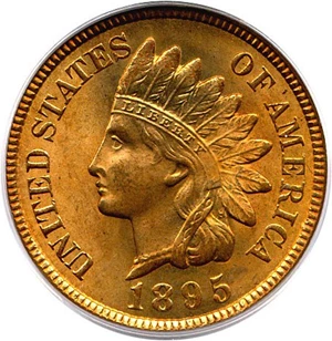 image for: 1895 1c PCGS/CAC MS65 RD