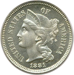 image for: 1881 3cN PCGS Proof 66