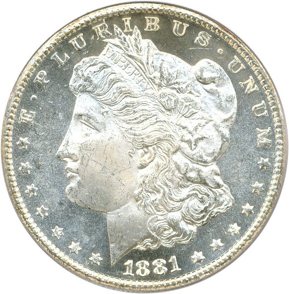 image for: 1881-CC $1 PCGS MS63 PL