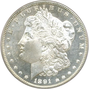image for: 1891-CC $1 PCGS MS64 PL