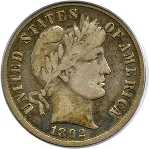 image for: 1892-S 10c PCGS F12