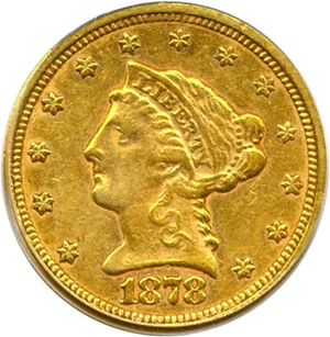 image for: 1878-S $2 1/2 PCGS XF45