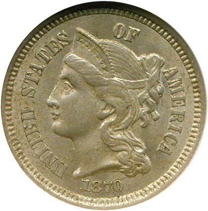 image for: 1870 3cN NGC MS62