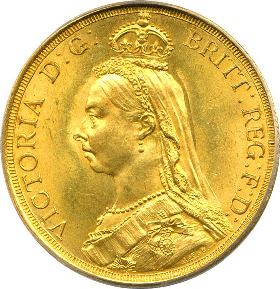 image for: Great Britain: 1887  2 Pd PCGS MS63